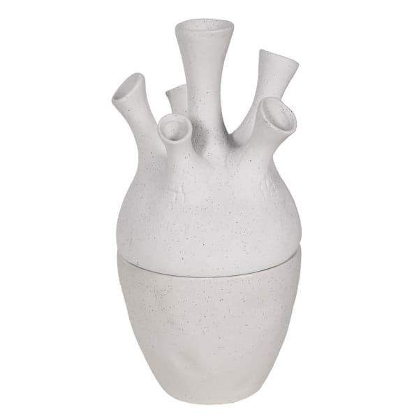 Large White Coral Vase