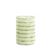 Droneri Clear & Mint Green Glass Tealight Holders