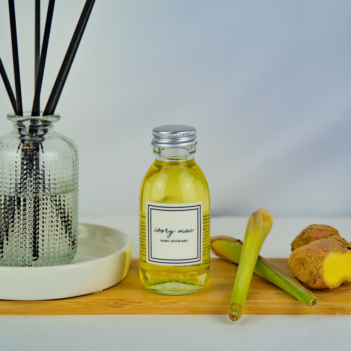 Lemongrass and Ginger 100ml Reed Diffuser Refill