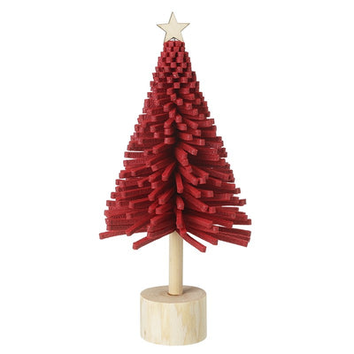 Red Xmas Tree With Star Top Large