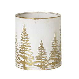 Gold Tree Design T Light Holder Small
