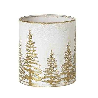 Gold Tree Design T Light Holder Small