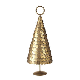 Large Gold Metal Disc Tree