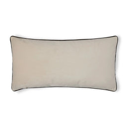 Lincoln Long Oblong Cushion Velvet | Oat Milk/Mole