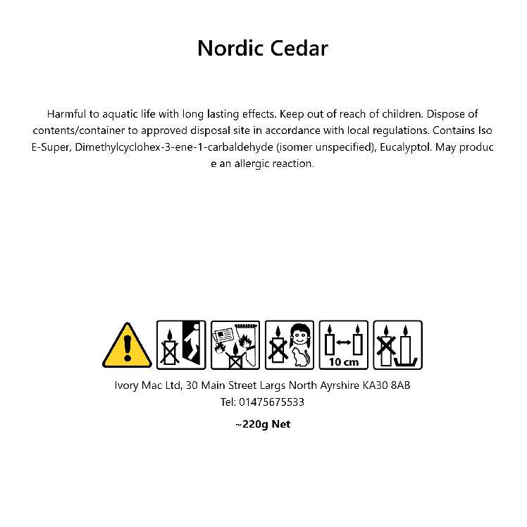 Nordic Cedar Candle