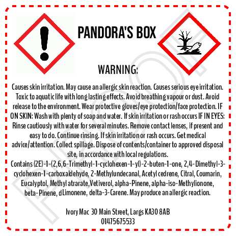 Pandoras Box 30ml Fragrance Oil