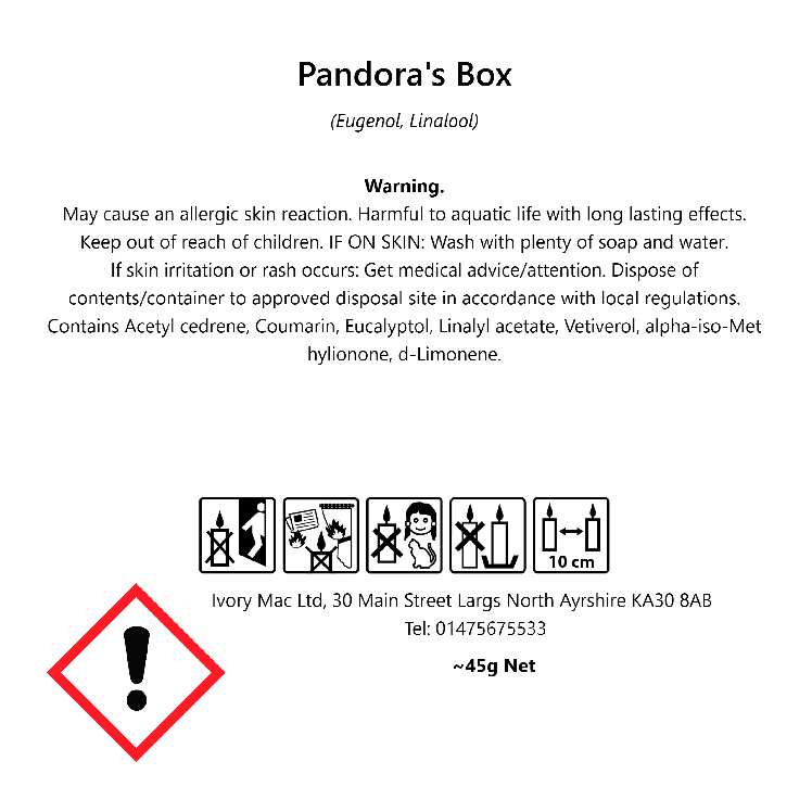 Pandoras Box Wax Melt