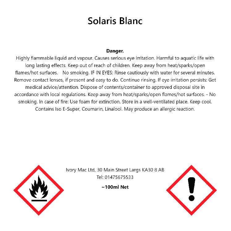 Solaris Blanc Room Spray