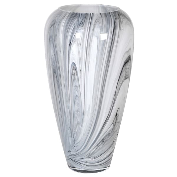 Black and White Marble Effect Vase