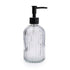 Clear Smoked Glass Soap Dispenser