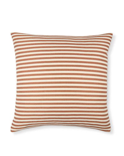 Jasper Square Cushion | Rust/Ecru Stripe