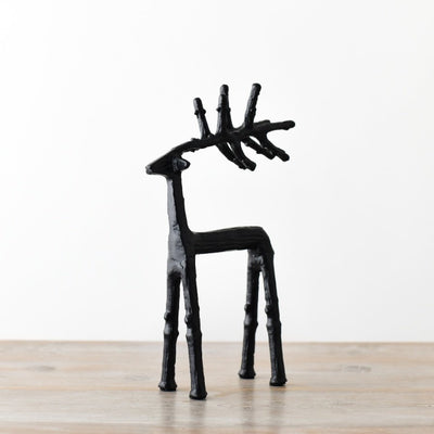 Black Reindeer Ornament