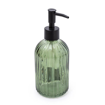Green Glass Soap Dispenser
