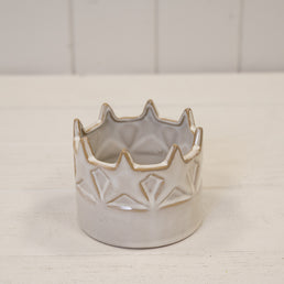 Stoneglazed Star Candle Holder