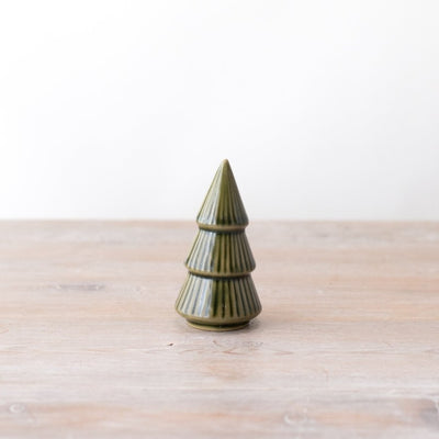 Christmas Tree w/Glaze In Green