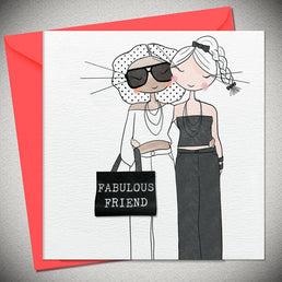 Fashion Birthday Card for Friend - Fabulous Friend
