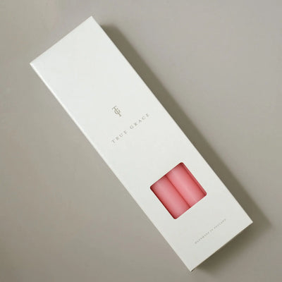 Cherry Blossom Coloured Taper Candles - set of 2