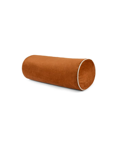 Rob Bolster Cushion | Burnt Orange/Oatmilk