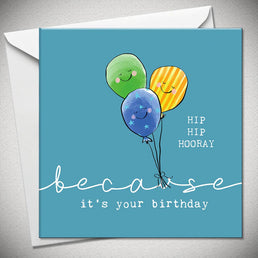 Because Hip Hip Hooray It's Your Birthday (For Him)