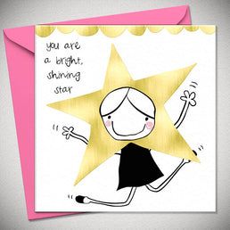 Cute Congratulations Card for Her – You Are a Star