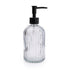 Clear Smoked Glass Soap Dispenser