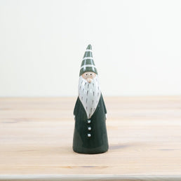 Festive Green Santa Ornament