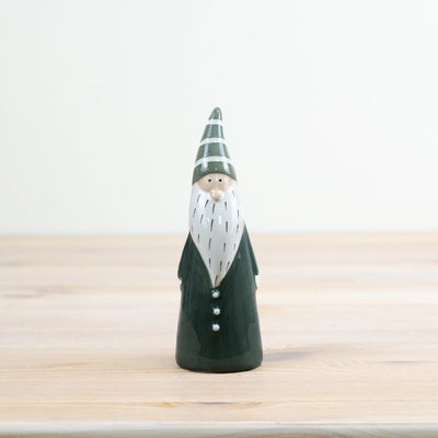 Festive Green Santa Ornament