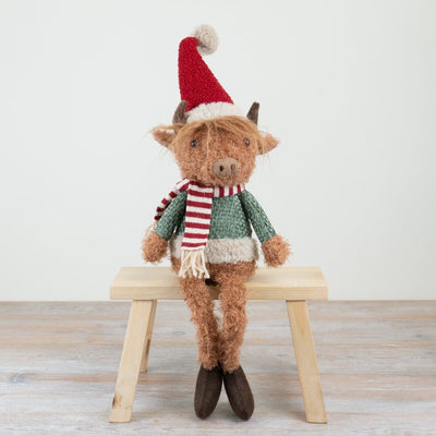 Large Festive Highland Cow