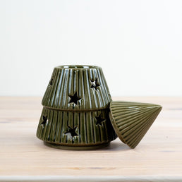 Green Christmas Tree Oil Burner