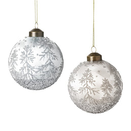 Clear Snow Scene Bauble