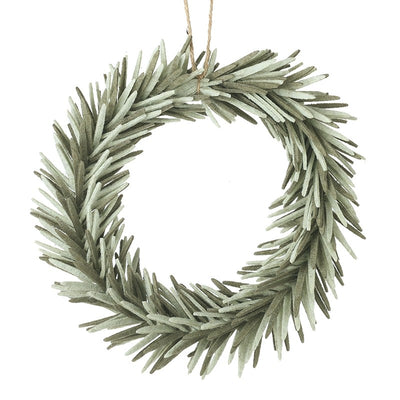 Small Green Long Leaf Wreath