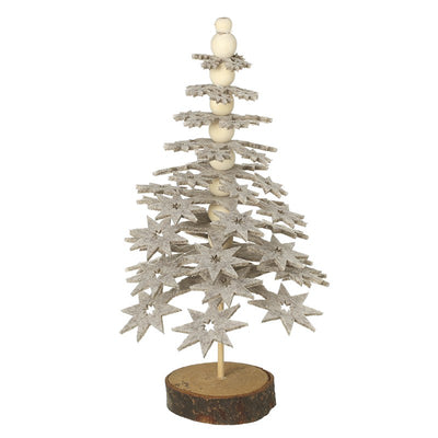 Wooden Felt Star Tree