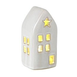 Ceramic White House with LED