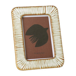 Cream and Brown Frame