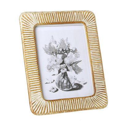 Cream and Brown Frame