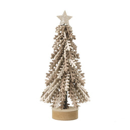Twisted Brown Leaf Felt Tree