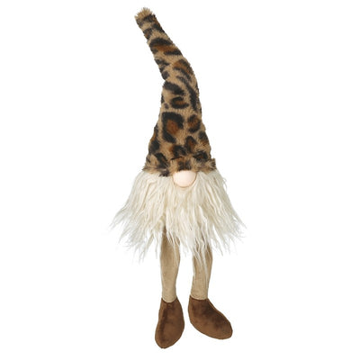 Sitting Gonk in Leopard Skin Hat