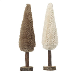 Furry Cream/Brown Tree
