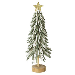 Tall Felt Leaf Tree with Gold Star