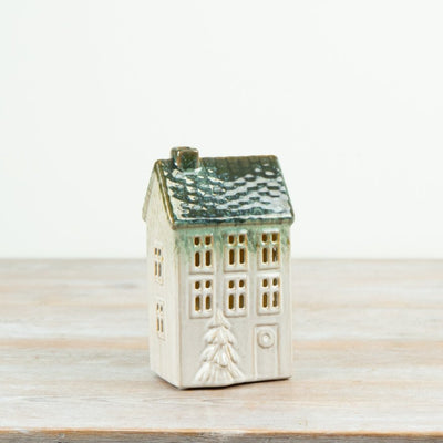Illuminated Glazed Ceramic House