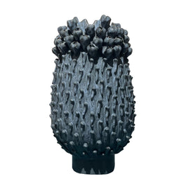 Tall Blue Coral Vase