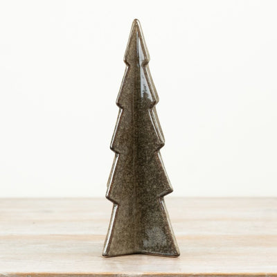 Brown Reactive Glaze Christmas Tree