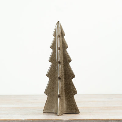 Brown Reactive Glaze Christmas Tree