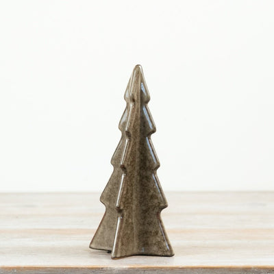 Brown Reactive Glaze Christmas Tree