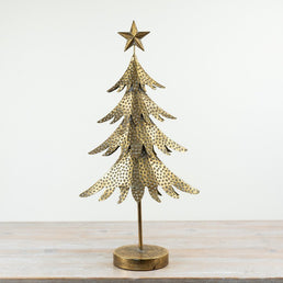 Standing Gold Metal Tree